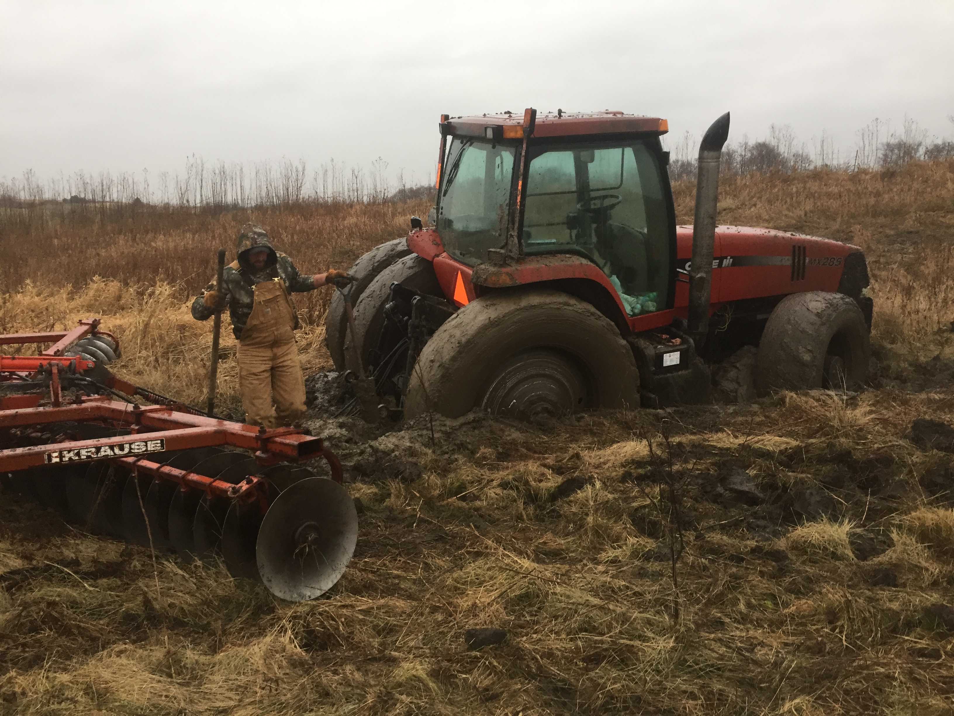 Stuck Tractor Mud Jared